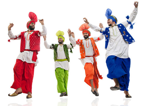Sikh men dancing 