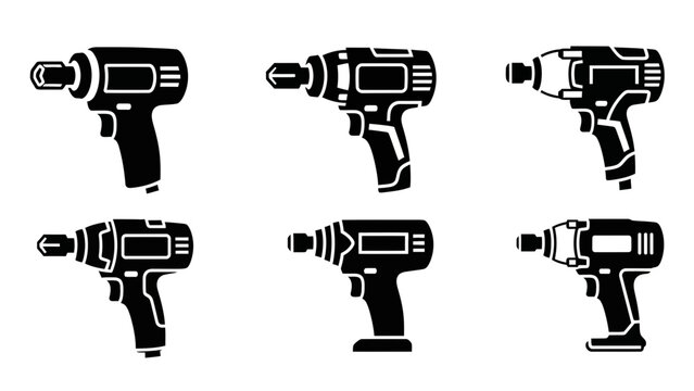 Power drill and impact driver tool silhouettes.