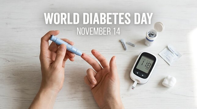World diabetes day november 14 blood glucose testing equipment diabetes healthcare november