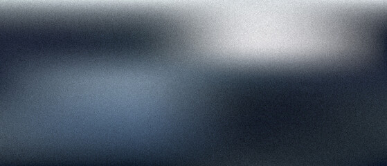 Fototapeta premium Dark blue and white gradient background, with heavy grain texture