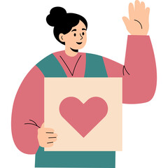 Fototapeta premium Charity Day Illustration 
