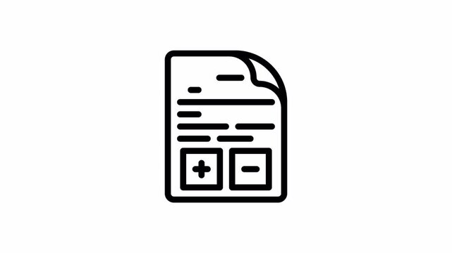 document minimalist stroke animation