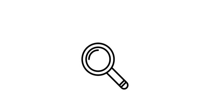 The magnifying glass and checkmark animation is suitable for use in videos featuring search previews, mobile apps, content, browsing, results, hunting, or loading sequences.

