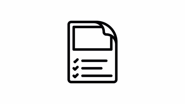 task minimalist stroke animation