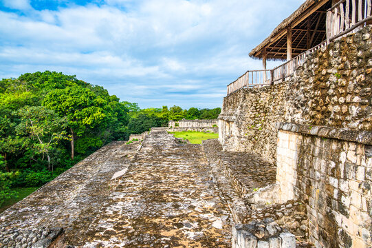 Ek Balam Mayan Ruins in the Jungle of Yucatan, Mexico