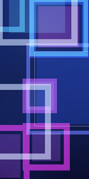 Layered translucent rectangles and intersecting lines create a modern blue and violet composition, offering a sleek, spacious backdrop for technology, branding, and editorial layouts.