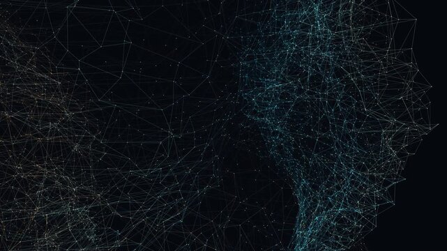 Evolving neural lattice nodes form a flowing data network