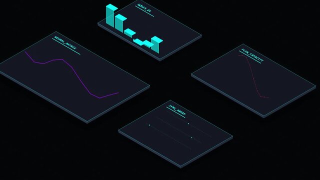 Futuristic Data Dashboard UI