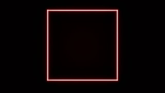 A glowing vibrant crimson frame illuminates the darkness with radiant energy while creating a powerful visual focus that captures the attention of viewers seeking intensity in their artistic