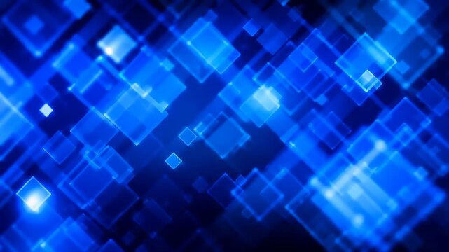 Geometric Square Pattern Shapes Background for Technology Web Banner and Digital Design