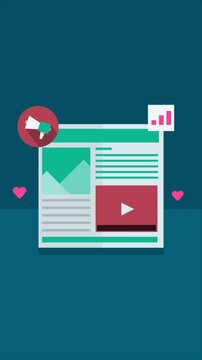 Concept of content marketing through website, blog, social media and search engine to build brand popularity and awareness, drive traffic and increase sales conversions.