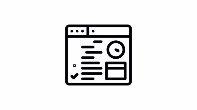 web minimalist stroke animation