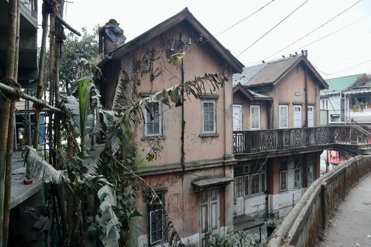 インド　ダージリン　植民地建築