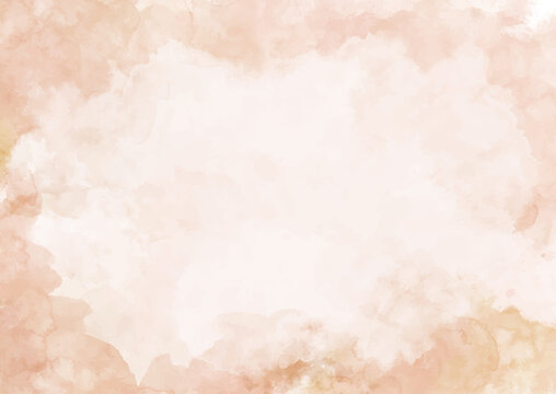 Neutral coloured hand painted watercolour background design