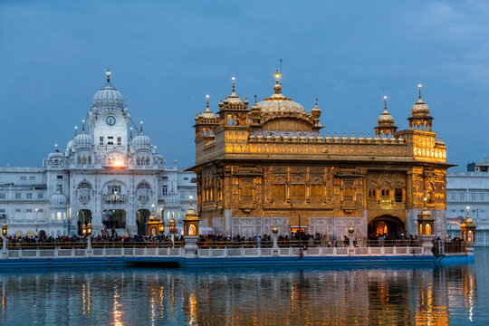 India, Punjab, Amritsar, View of Golden Temple