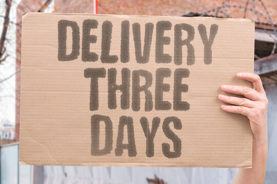 "Delivery Three Days" Tracking showed same status repeatedly. DELIVERY. THREE. DAYS. TRACKING. SHOWED.