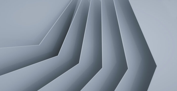 Abstract grey geometric shapes form a modern 3d background