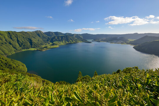 Portugal, Azores, Sao Miguel, Caldera Sete Cidades