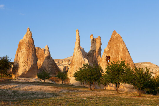 Turkey, Goereme National Park, tuff rock formations