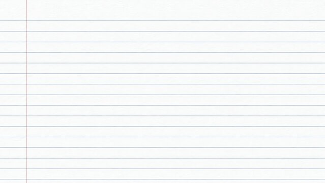Blank Lined Notebook Paper Background With Copy Space