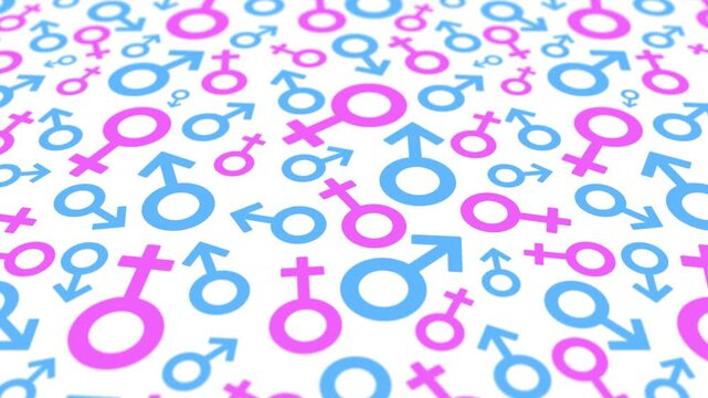 Male and female symbols - background loop