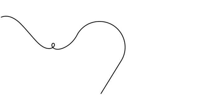 Modern map marker location pin icon sign continuous one line drawing moving on white background animation