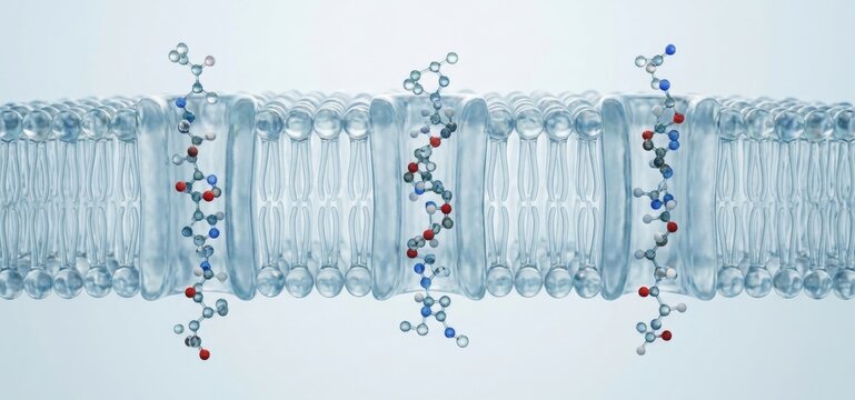 Microscopic Cellular Transport particles membrane