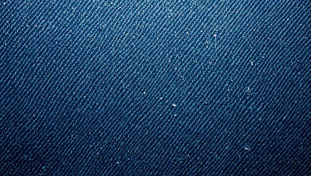 Denim Fabric Texture in Deep Blue Shade with Subtle Patterns