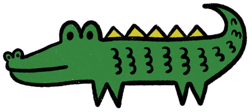 crayon crocodile