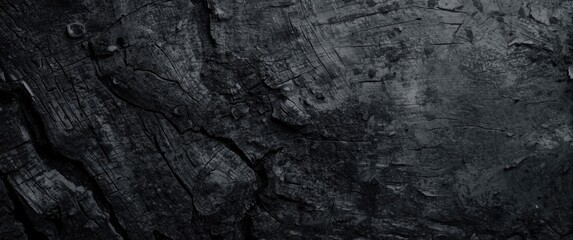 Fototapeta premium Textured Black Charred Wood Background with Natural Grain Patterns