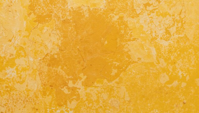 Textured Yellow Wall with Flaking Paint in Warm Tones