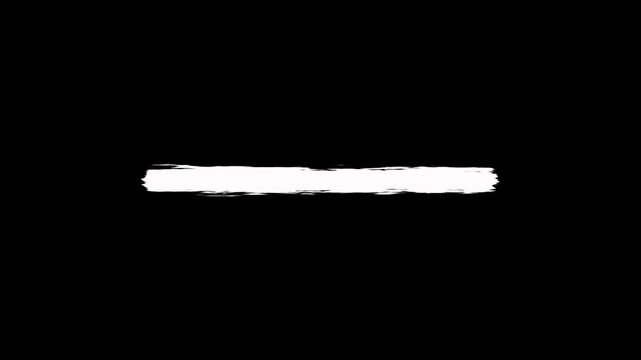 Hand-drawn underline highlighter line loop animation on black background. Underlining brush stroke marker highlights sketching for important topic marking text elements