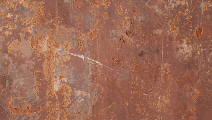 Fototapeta premium Rusty Metal Surface Texture with Weathered Patina and Deep Orange Tones