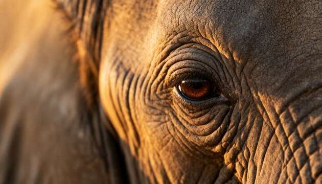 gentle elephant eye texture with fine wrinkles for animal day