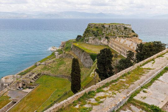 Alte Festung in Kerkyra auf Korfu in Griechenland