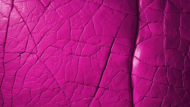 Cracked Pink Leather Texture Closeup in Dramatic Lighting