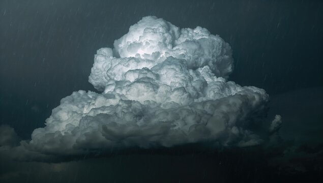 Dramatic Thunderstorm Cloud Formation - Dark Sky, Rain Effects, High Detail