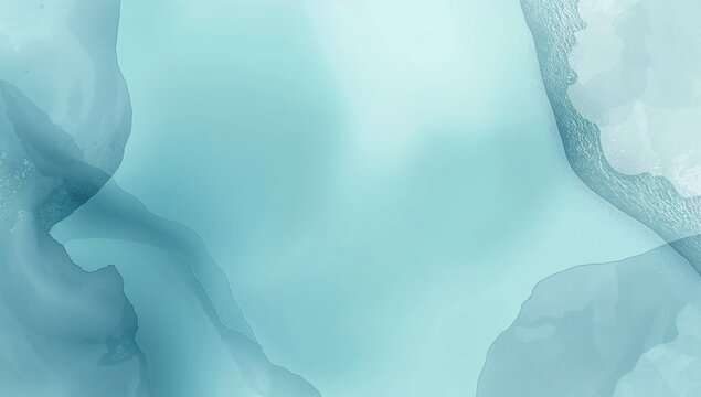 Abstract Aqua Blue Fluid Background with Soft Edges