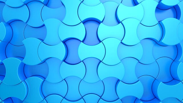 Background of Geometric Shapes. Abstract motion, loop, two color, 3d rendering, 4k resolution
