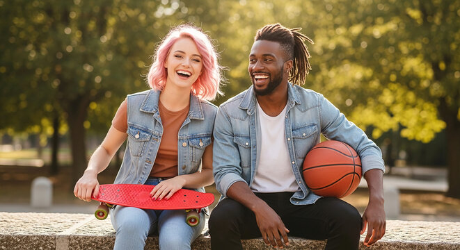Pink Hair Couple Images – Browse 41,217 Stock Photos, Vectors, and