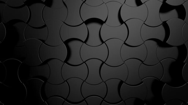 Background of Geometric Shapes. Abstract motion, loop, two color, 3d rendering, 4k resolution
