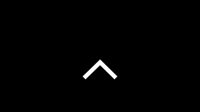 3D Upward Arrow Swipe Animation, Directional Arrow Icon Loop, Motion Graphic Overlay, 4K