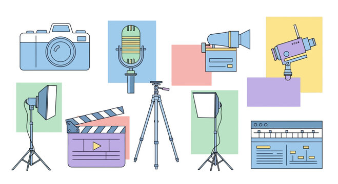 Filmmaking Equipment Icons