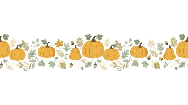Celebrate the spirit of gratitude and togetherness this thanksgiving with a beautiful banner adorned with vibrant pumpkins symbolizing the harvest season and the warmth of