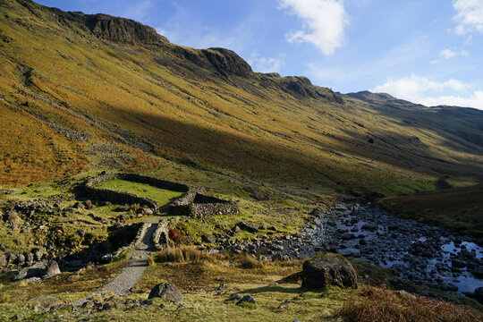 Scafell Pike, River Esk, Lingcove Bridge & Waterfalls (March 2025)