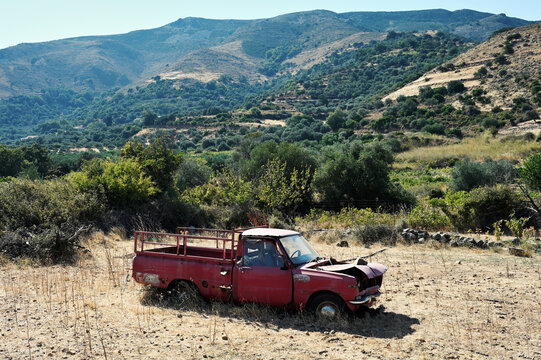 Vintage pick-up in Crete.