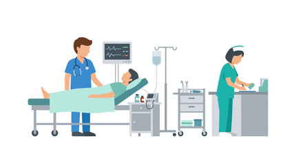 Fototapeta premium Medical Care Scene