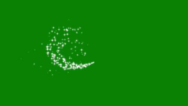 motion graphic effects, Shining glitter star twinkle sparkle trail, fairy dust wand glitter stars trail overlay. glitter line stars.  shining twinkle effect green screen. magic sparkles glitter.