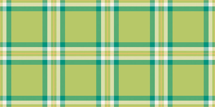 Shape fabric texture background, nyc seamless tartan check. Fur textile vector pattern plaid in lime and teal colors.