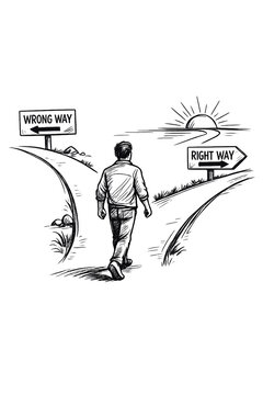 Ambiguity in road signs can lead to confusion and incorrect choices.